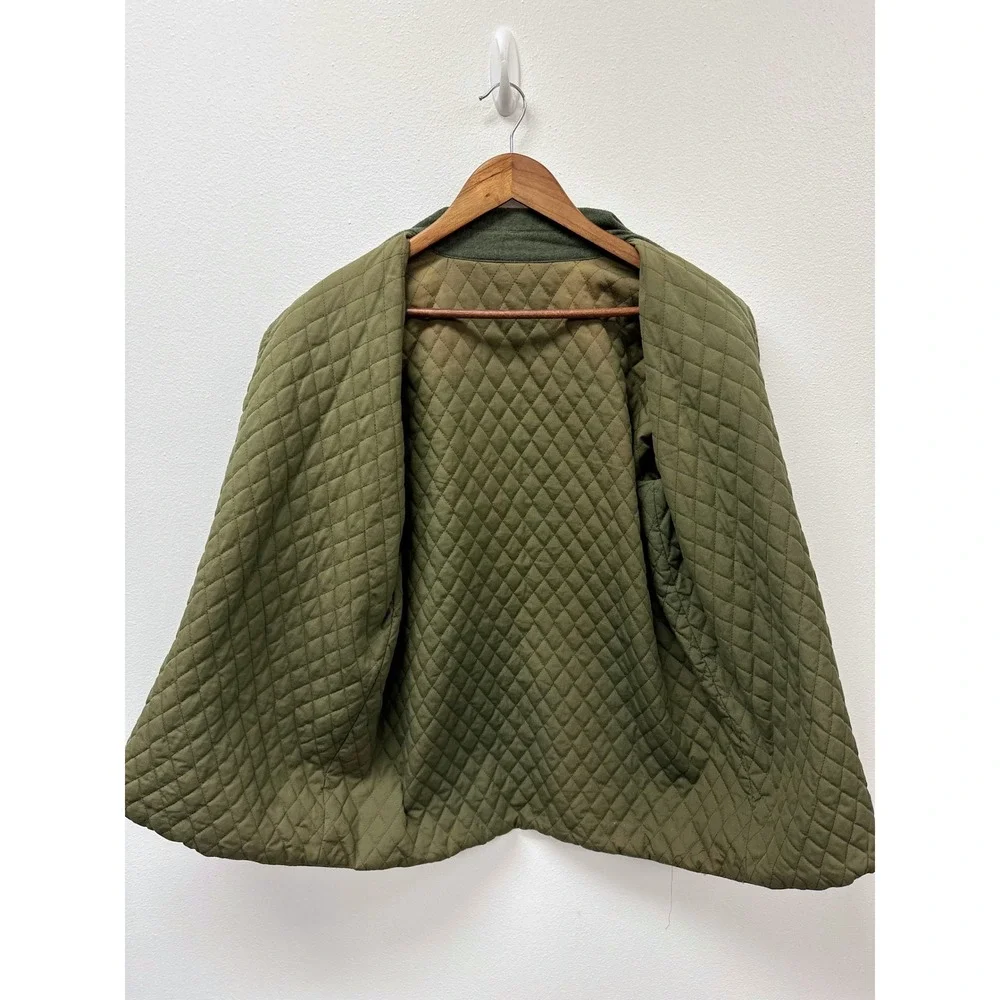 Unbranded Quilt Lined Flannel Shacket‎ Olive Green M